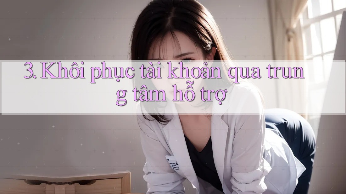 3. Khôi phục tài khoản qua trung tâm hỗ trợ 3. Khôi phục tài khoản qua trung tâm hỗ trợ