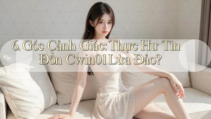 6. Góc Cảnh Giác: Thực Hư Tin Đồn Cwin01 Lừa Đảo?