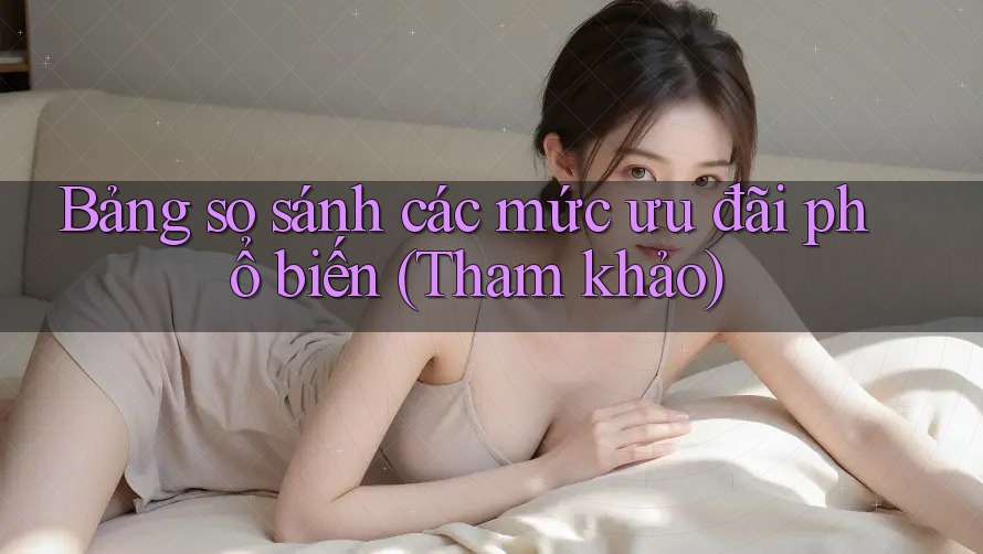Bảng so sánh các mức ưu đãi phổ biến (Tham khảo)