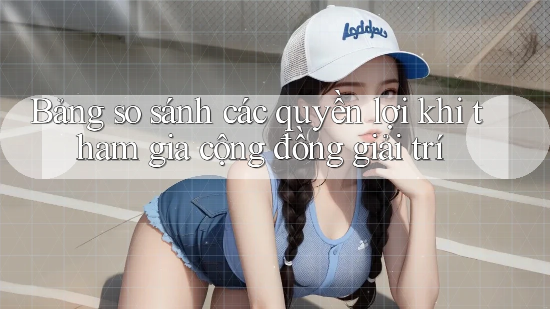 Bảng so sánh các quyền lợi khi tham gia cộng đồng giải trí Bảng so sánh các quyền lợi khi tham gia cộng đồng giải trí