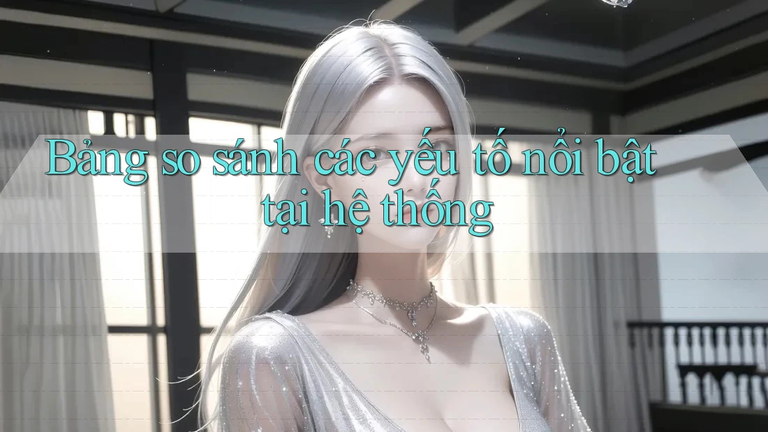 Bảng so sánh các yếu tố nổi bật tại hệ thống