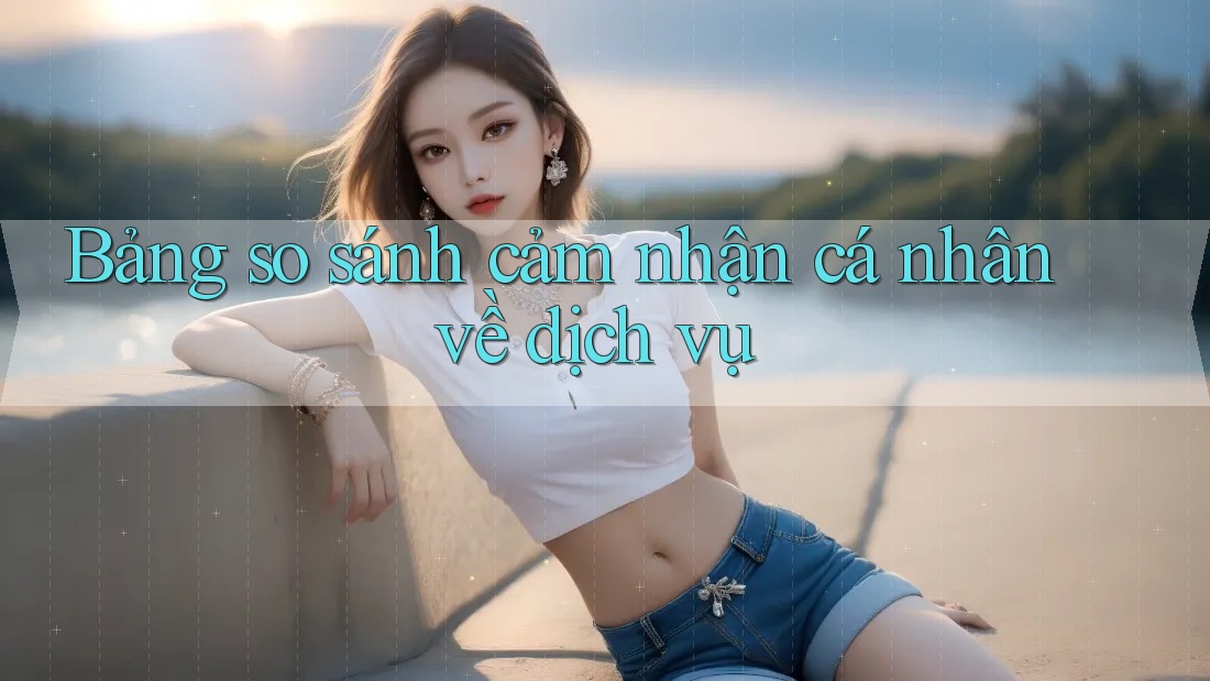 Bảng so sánh cảm nhận cá nhân về dịch vụ