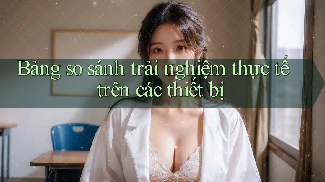 Bảng so sánh trải nghiệm thực tế trên các thiết bị Bảng so sánh trải nghiệm thực tế trên các thiết bị
