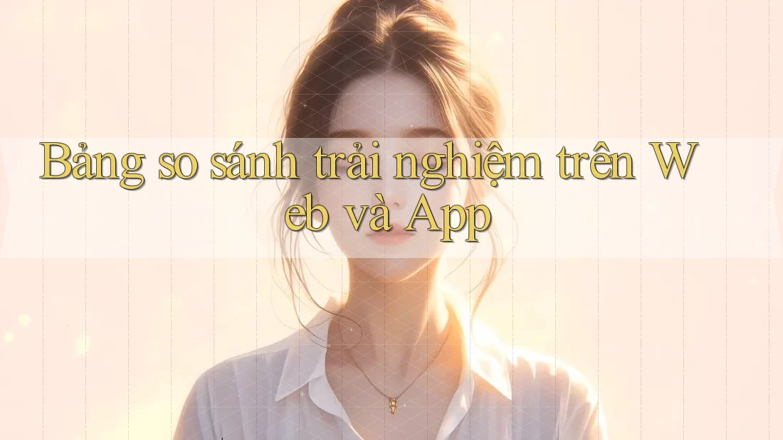 Bảng so sánh trải nghiệm trên Web và App
