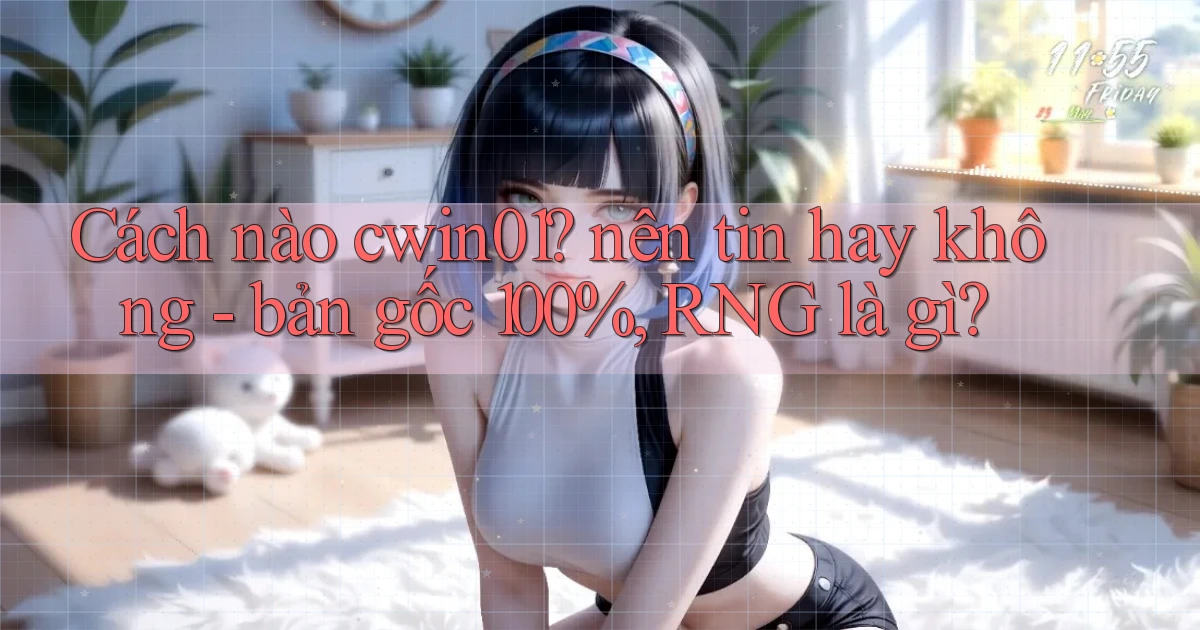 Cách nào cwin01 nên tin hay không   bản gốc 100%, RNG là gì