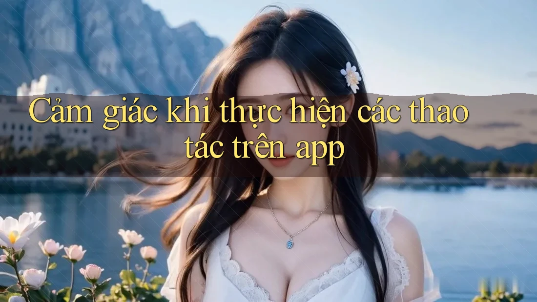 Cảm giác khi thực hiện các thao tác trên app