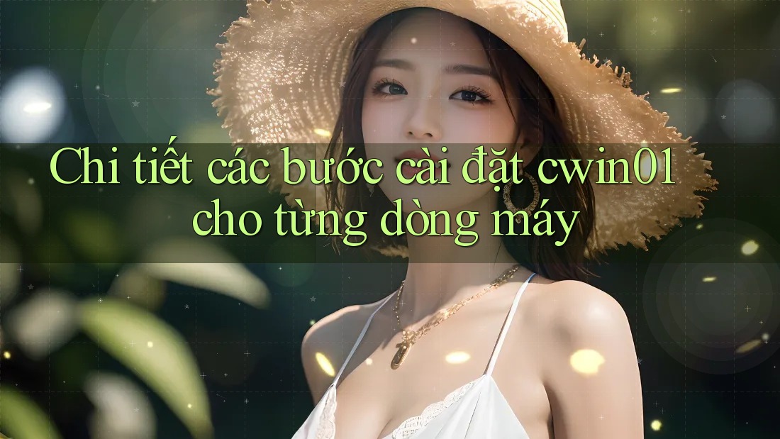 Chi tiết các bước cài đặt cwin01 cho từng dòng máy