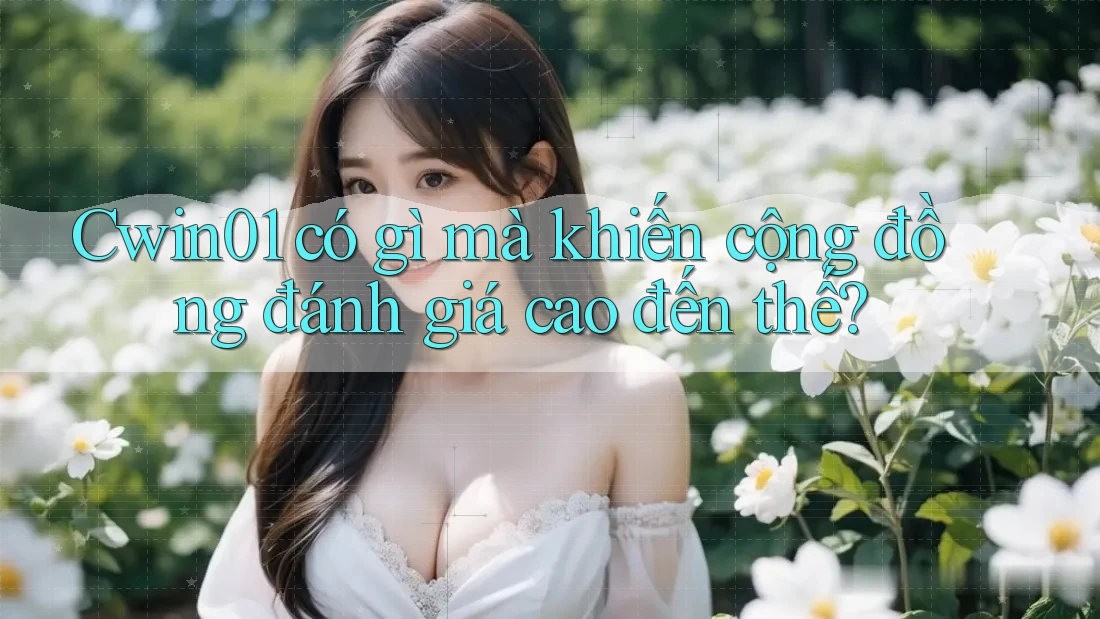 Cwin01 có gì mà khiến cộng đồng đánh giá cao đến thế?