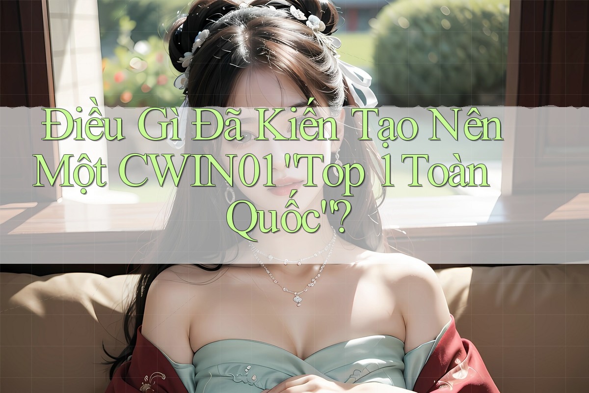 Điều Gì Đã Kiến Tạo Nên Một CWIN01 “Top 1 Toàn Quốc”?