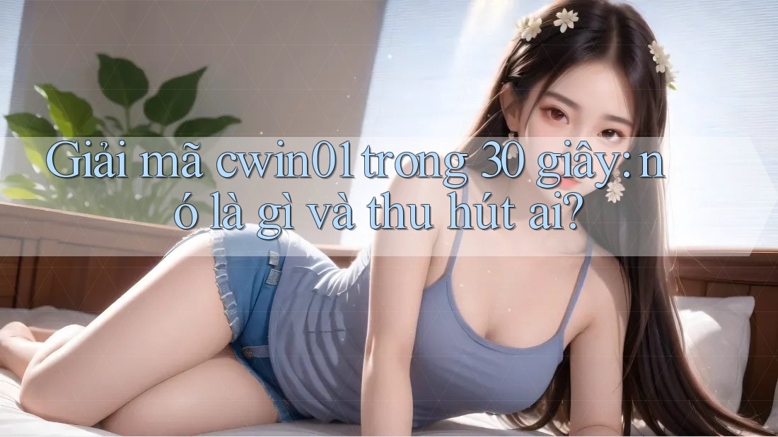 Giải mã cwin01 trong 30 giây: nó là gì và thu hút ai?