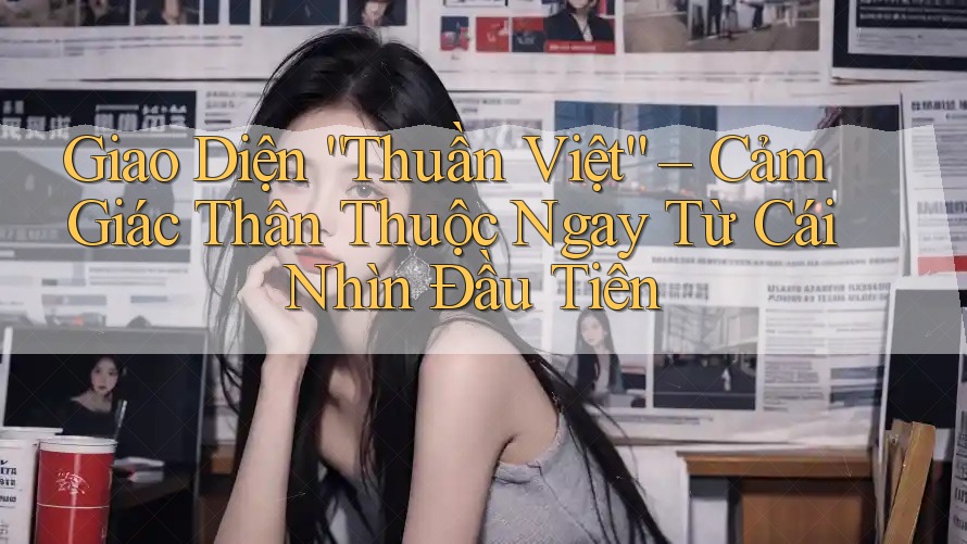 Giao Diện “Thuần Việt” – Cảm Giác Thân Thuộc Ngay Từ Cái Nhìn Đầu Tiên