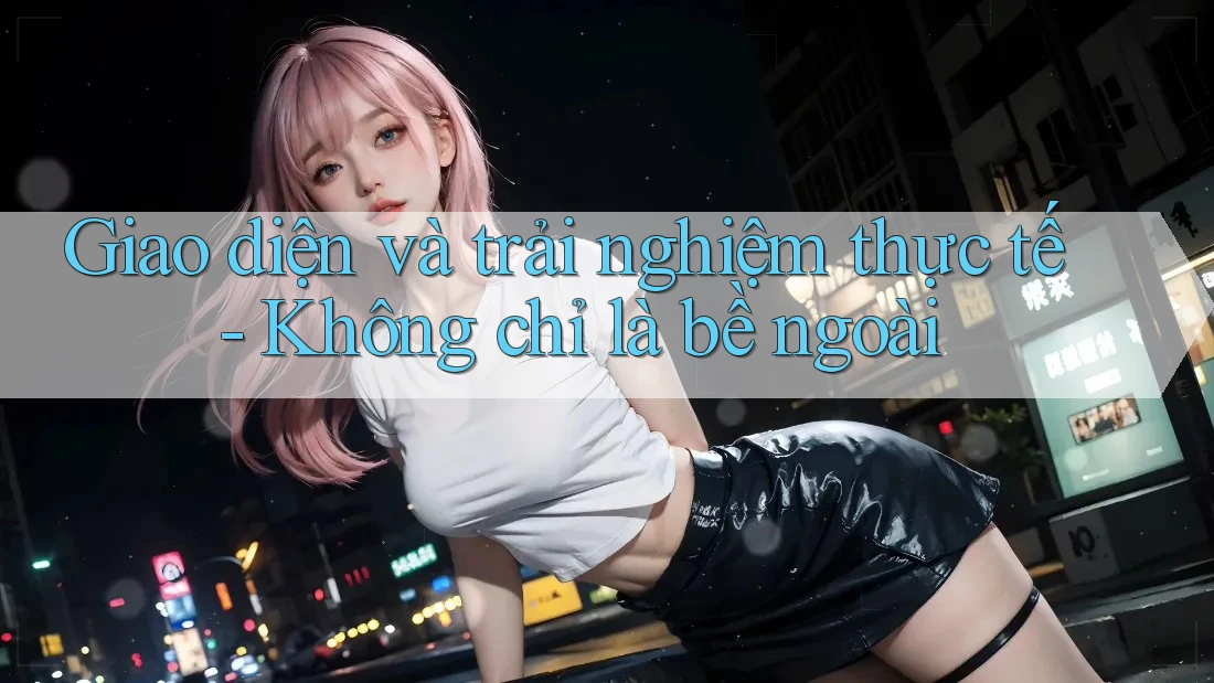 Giao diện và trải nghiệm thực tế - Không chỉ là bề ngoài Giao diện và trải nghiệm thực tế - Không chỉ là bề ngoài