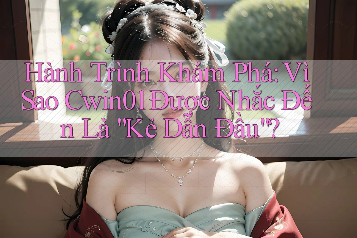 Hành Trình Khám Phá: Vì Sao Cwin01 Được Nhắc Đến Là “Kẻ Dẫn Đầu”?