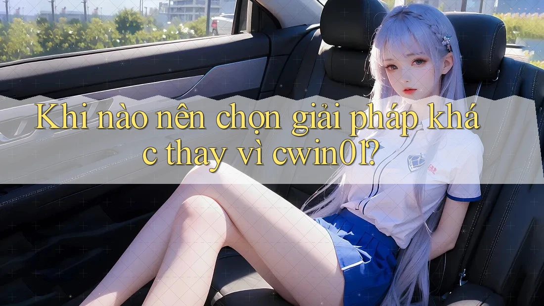 Khi nào nên chọn giải pháp khác thay vì cwin01?
