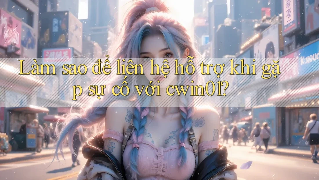 Làm sao để liên hệ hỗ trợ khi gặp sự cố với cwin01?