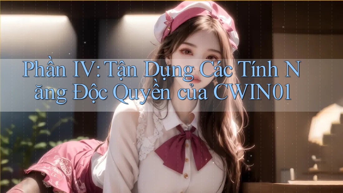 Phần IV: Tận Dụng Các Tính Năng Độc Quyền của CWIN01