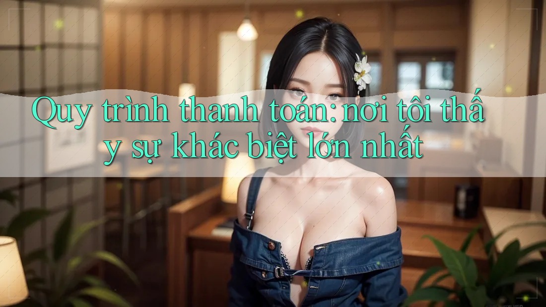 Quy trình thanh toán: nơi tôi thấy sự khác biệt lớn nhất