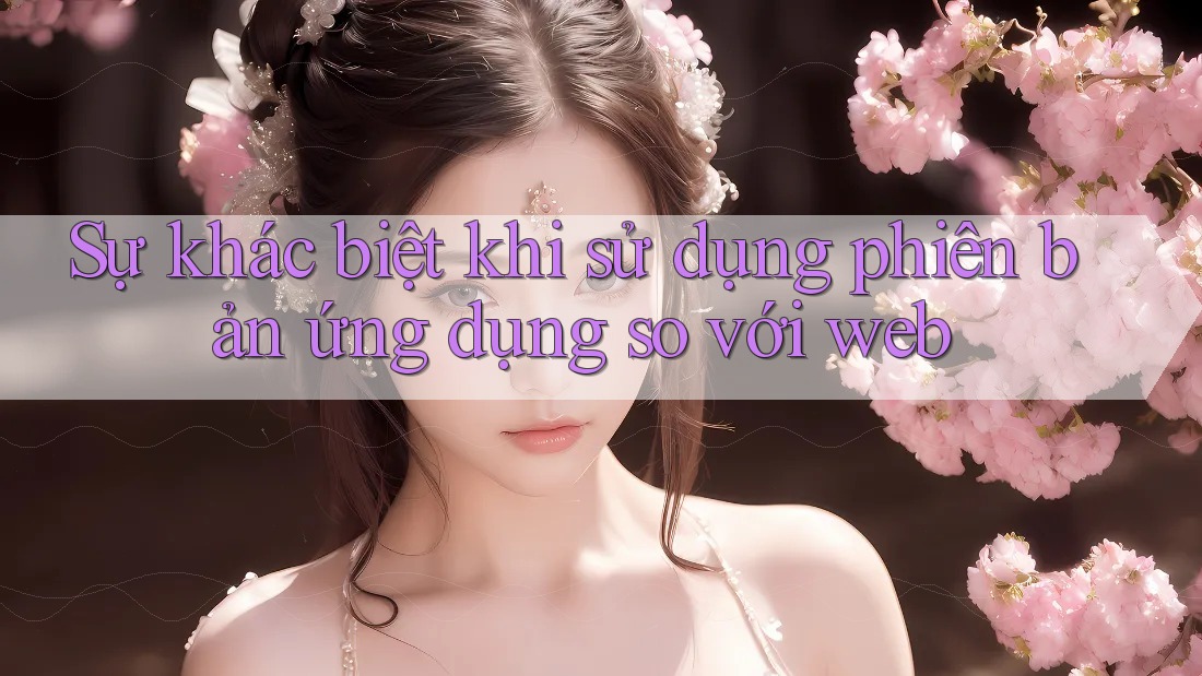 Sự khác biệt khi sử dụng phiên bản ứng dụng so với web
