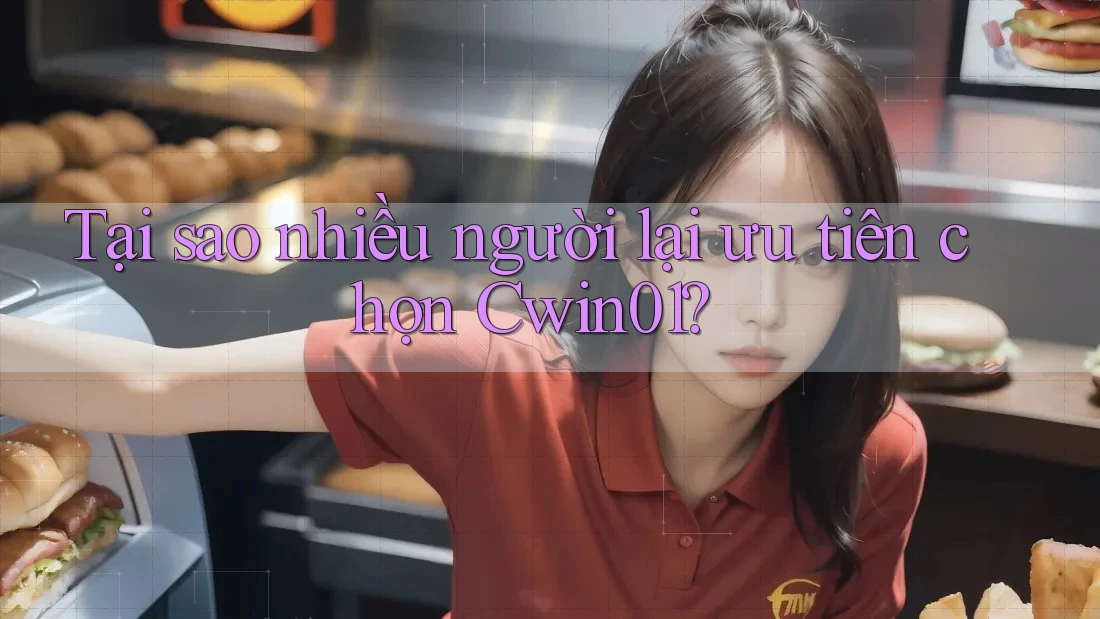 Tại sao nhiều người lại ưu tiên chọn Cwin01?