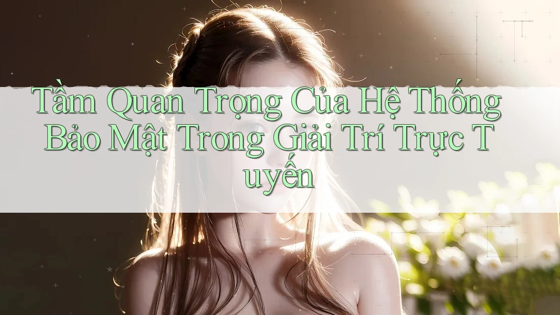 Tầm Quan Trọng Của Hệ Thống Bảo Mật Trong Giải Trí Trực Tuyến