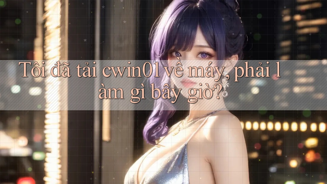 Tôi đã tải cwin01 về máy, phải làm gì bây giờ?
