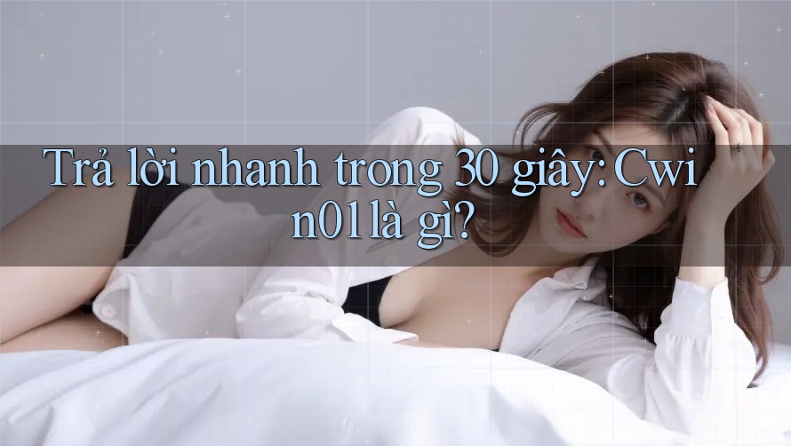 Trả lời nhanh trong 30 giây: Cwin01 là gì?