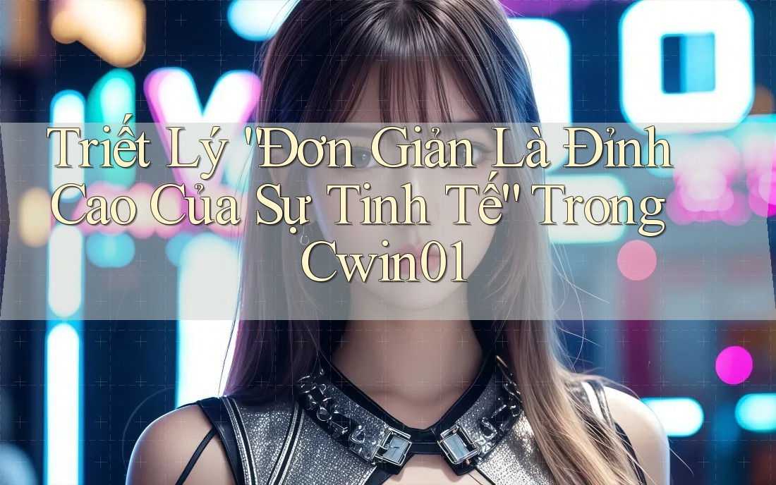 Triết Lý “Đơn Giản Là Đỉnh Cao Của Sự Tinh Tế” Trong Cwin01